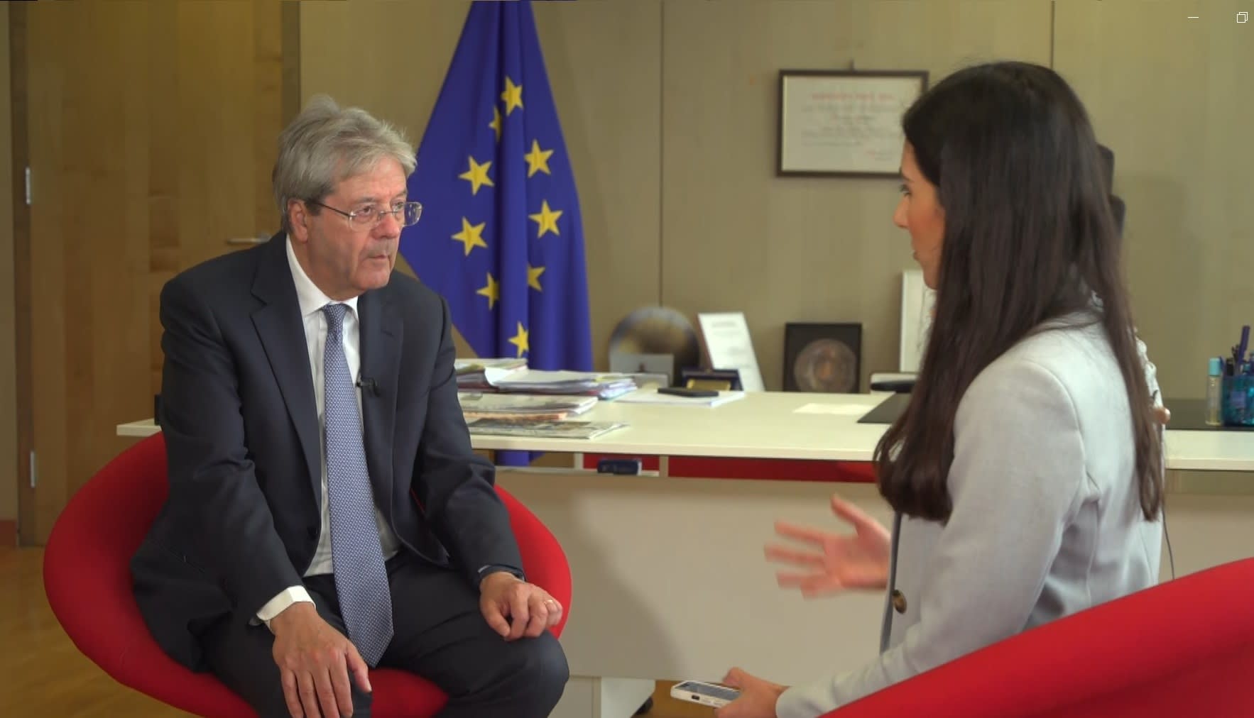 EU's Gentiloni says outlook for European inflation and purchasing power is 'very good'