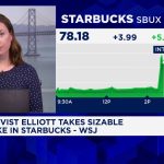 Activist Elliott reportedly has a significant stake in Starbucks, in talks with management